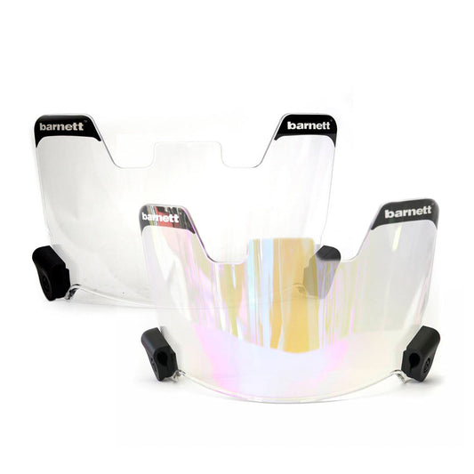 Paquete de 2 Barnett Football Eyeshields/Protección Ocular (Transparente + Azul)