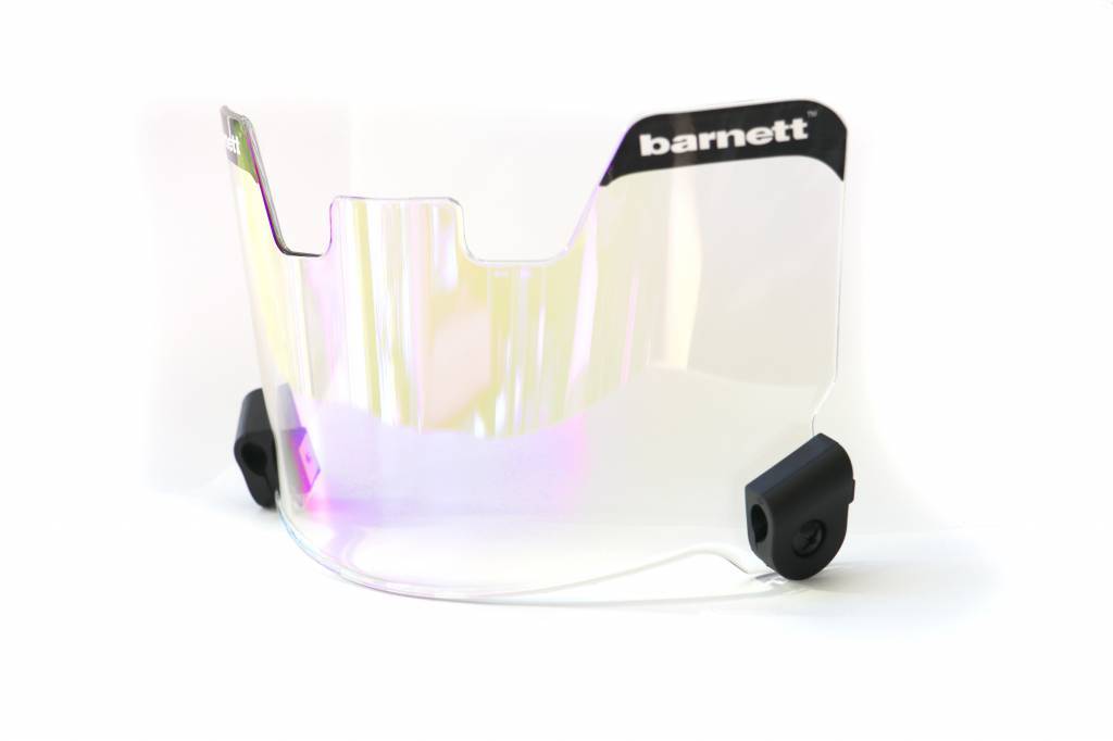 Paquete de 2 Barnett Football Eyeshields/Protección Ocular (Transparente + Azul)