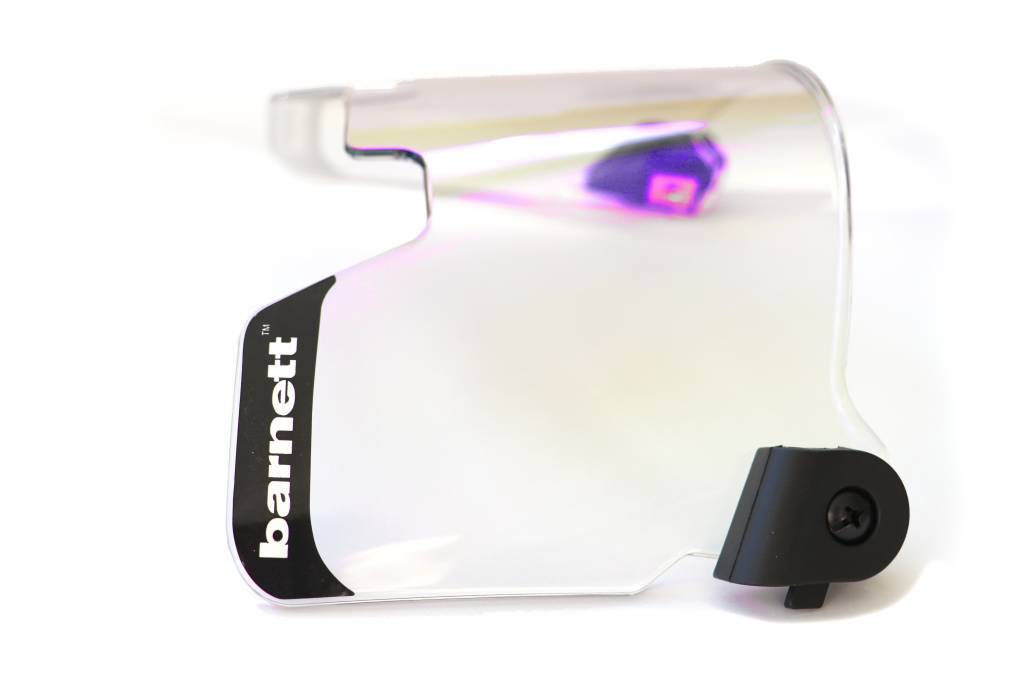 Paquete de 2 Barnett Football Eyeshields/Protección Ocular (Transparente + Azul)